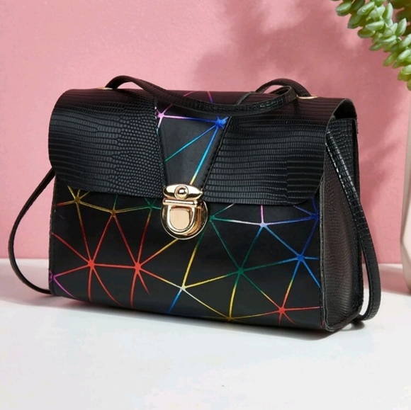 Geometric Graphic Crossbody Bag - Picture 2 of 4
